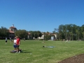 Warmer weather is here! Front lawn is active again!