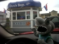 Sharky on the road! Any guesses to which state he is in?