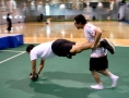 Students competing in "The Iron Viking," an obstacle course/relay...