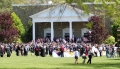 The scene on the quad around noon today after commencement!