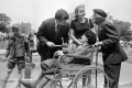 On May 21, 1977, 5/21/1977 BU Emeritus Professor Samuel Waxman wheeled...