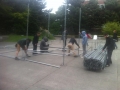 Setting up for Quadstock!