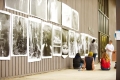 A photography professor holds an outdoor critique for art students...