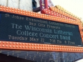 The WLC Concert Band got its name in lights last night for a concert...