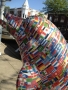 Here's a close-up of "Swimming in a Sea of Diversity" by artist Nick...