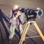 Retired UNLV Physics Professor Dr. Stan Cloud gets his shot of tonight...