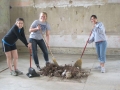 Hood College students working hard in Bricks, NC for #AlternativeSpringBreak...
