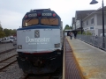 Amtrak's Downeaster train arrived in Brunswick moments ago for a ribbon...