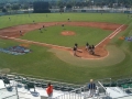 A view from the press box of the field from the Voice of the Mercer...