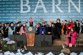 The President of the United States, Barack Obama, delivering Barnard...