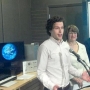 Day Student Body President Patrick DuSchane yesterday talked with...