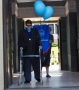 A sudden illness prevented Louis Edwards from walking down the hill...