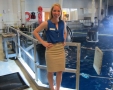 Suzannah Feldman 13, pictured at the top of the Great Ocean Tank...