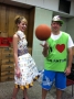 Katie Burce from Marketing and Jeff Alix from Alumni Relations  show...