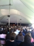 Notre Dame head football coach Brian Kelly is now addressing the Assumption...