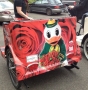 Look for the Duck, cheerleaders and UO-sponsored pedicabs like this...