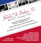 This Thursday, America's 61st Secretary of State James A. Baker, III...