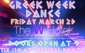 Tonight as a celebration of the end of Greek Week, there will be a...