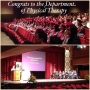 Another congratulations is in order for the graduates from the Department...