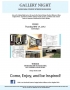 Gallery Night Showcasing student Interior Design Work Thursday, May...