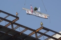 The final beam was hoisted into place at the Topping Out Ceremony...