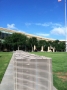 Stacks and stacks of chairs, getting ready for the big day on campus...