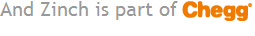 And Zinch is part of Chegg
